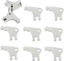 20 Pcs Toilet Paper Towel Dispenser Keys, Universal 50504 Key Metal, Key Ring