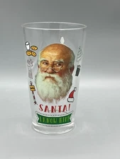 Elf Buddy Santa I Know Him Pint Glass Cup Clear 16oz Collectible Christmas Movie