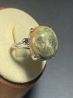 Natural Silicified Coral Fossil Flower Agate Ring/ Adjustable — photo 2