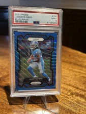 2023 Prizm Jahmyr Gibbs Blue Wave Rookie /199 #331 PSA 9