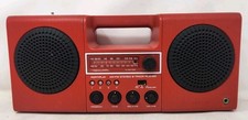 Vtg Red 8 Track Player Amfm Radio Stereo Realistic 14-926 Works - 2b Serviced