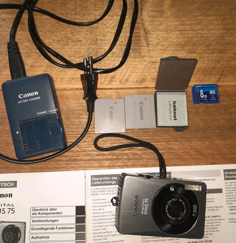 Canon IXUS 75 7.1MP Digitalkamera - Silber In OVP - Bild 4 von 4