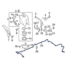 For Nissan Titan XD 16-18 Nissan Diesel Exhaust Fluid DEF Injector Feed Line