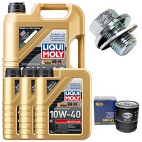 MotoröL Filter Set 10W-40 Liqui Moly 8 Liter + Schraube FüR Toyota Hiace IV Bus