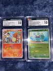Bulbasaur Master Ball Reverse Holo 001/165 CGC 10 Gem Mint And Chamander 003/032