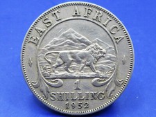 EAST AFRICA 1 SHILLING  COIN 1952   / SNIFF'S  ANCIENT COINS T-4/5