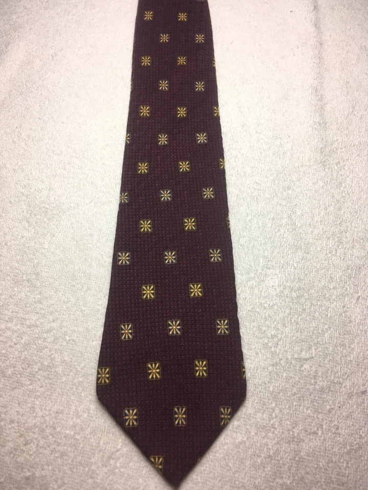 CORBATA NAUTICA HOMBRE BORGOÑA CON ORO 4 X 60 Foto 2 de 4