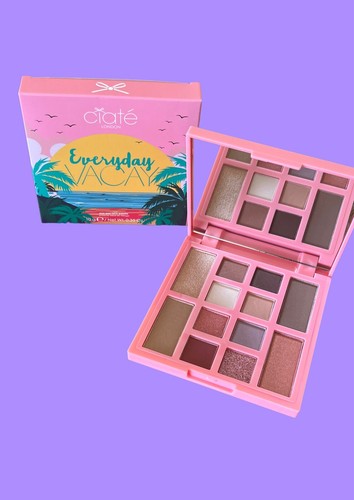 Ciate London Everyday Vacay Eye & Face Eyeshadow Palette 0.35 oz 12 Shades NIB