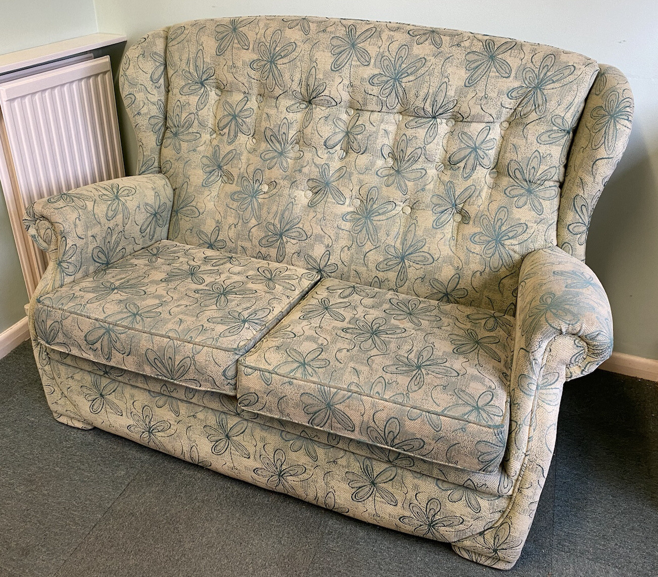 2 seater Sofa Green Small Sofa eBay