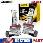 Kit ampoules à LED feux de route AUXITO H11 H8 H9 super lumineux 6500K blanc