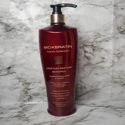 Bio Keratin Luxury Collection  Moisture Restore Shampoo 33.8 fl oz Damaged Color