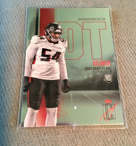 2024 TOPPS SIGNATURE CLASS FOOTBALL RCV 6 BRANDON DORLUS FALCONS RC CHROME VAR.