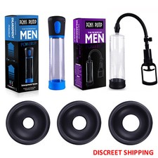 Vacuum Penis Pump For Male ED Enhancement Erectile Enlargement Penis Enlarger BG