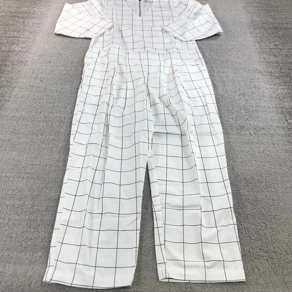 Macacão L. F. Markey Feminino 4 EUA Manga Longa Janela Painel Boilersuit Macacão - Imagem 3 de 4