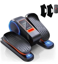 Under Desk Elliptical Machine Portable Pedal  W/LCD Display(Orange) Yagud!