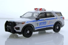 2020 Ford Explorer NYPD New York City Police Car 1:64 Scale Diecast Model