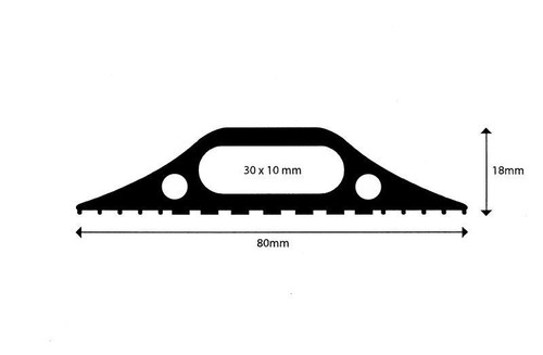 3 MTR Floor cover Cable Cover Protector BLACK 3m see our shop for more - Picture 2 of 2