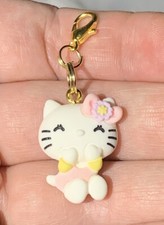 Hello Kitty Charm Zipper Pull  Keychain Add On Clip 