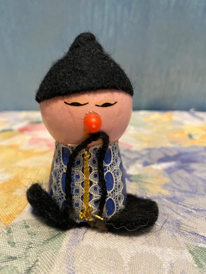 VINTAGE WOODEN Chinaman 2.75” Unmarked Troll - Изображение 2 из 2