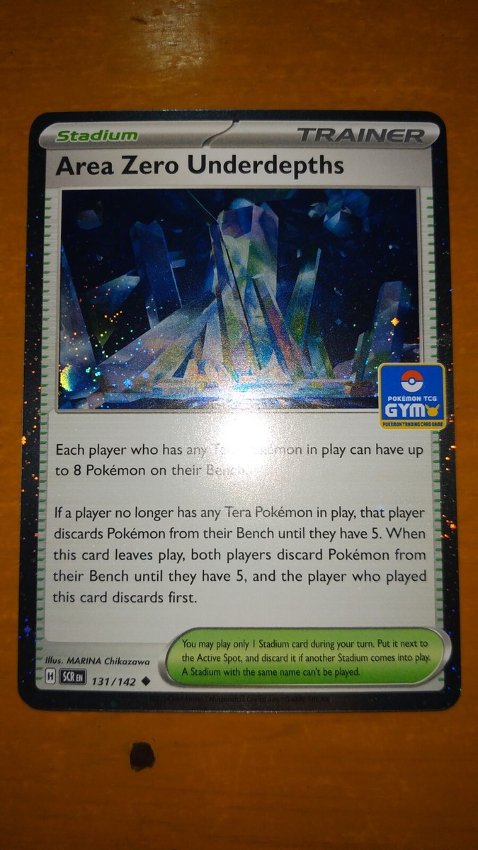Pokemon TCG Area Zero Underdepths Gym Stamp Asia Exclusive SCR 131