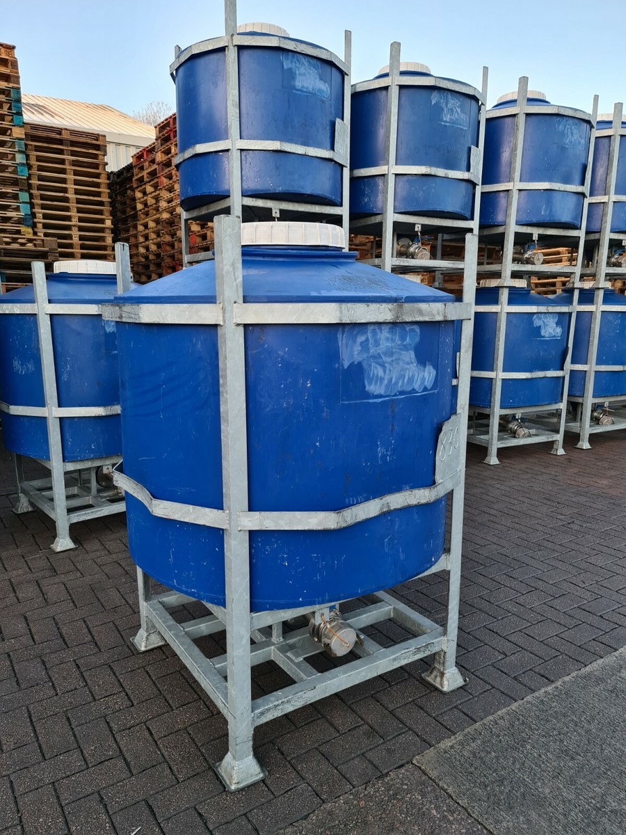 1000 Litre Heavy Duty IBC Tank Cone Conical Diesel Fuel Cider
