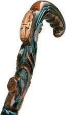 Christian Cross Handmade Unique Wooden Fashionable Walking Stick, Comfortable Cr