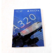 Delta Air Lines Airbus A320 Aircraft 2015 Pilot Collector Holographic Card #37