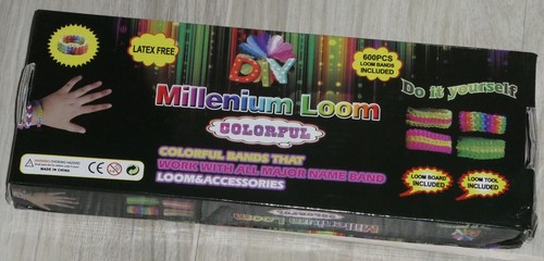 Kit Métier à Tisser Loom Bands Avec 600 Élastiques Rainbow - Pour Bracelets - Neuf