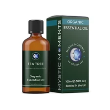 Mystic Moments Tea Tree Organic Essential Oil - 100% Pure - 100ml