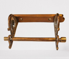 Victorian Style  Toilet Roll Holder with Bronze Antique Finish (Bronze Rod)