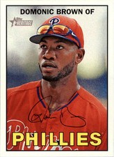 2016 Topps Heritage #424 Domonic Brown Philadelphia Phillies
