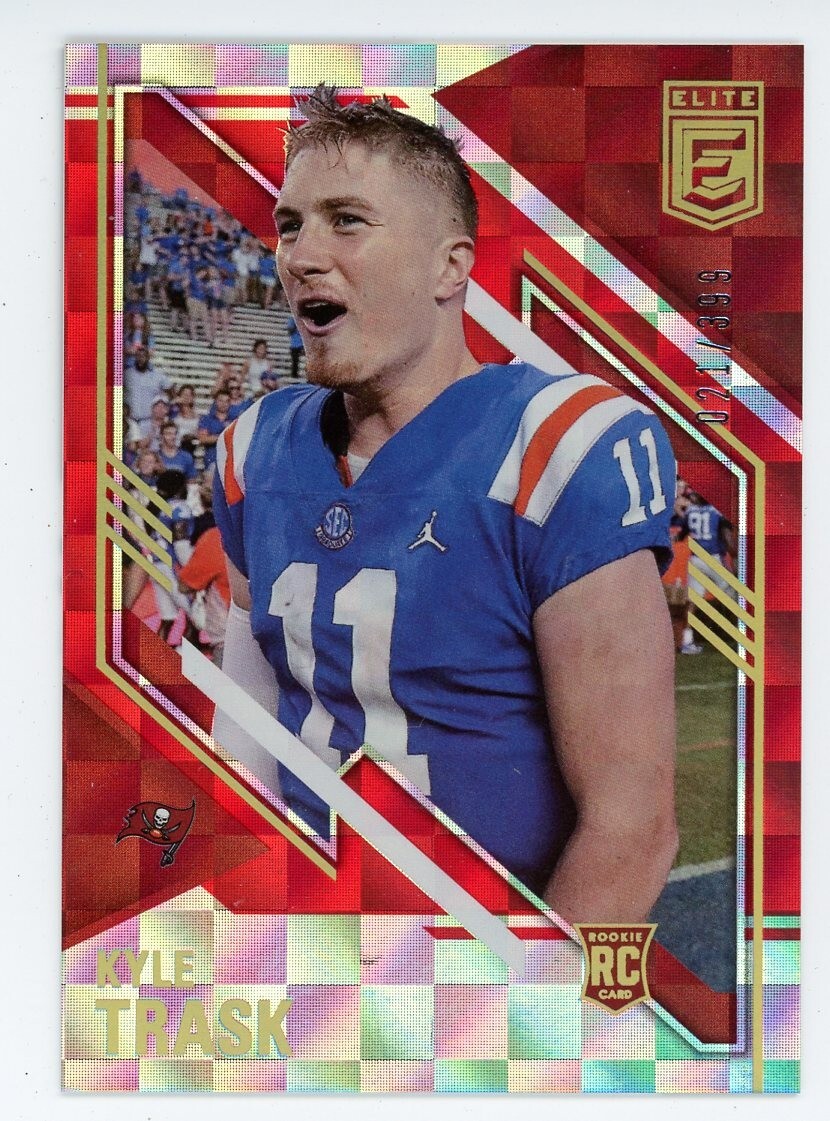 2021 Panini Donruss Elite Kyle Trask RC Red #ed/399 Tampa Bay Buccaneers #183
