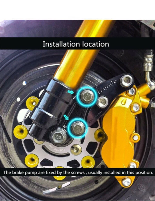 CNC Aluminum Alloy Motorcycles Modified Protection Front Disc Brake Pump Cover — 第 2/4 张图片