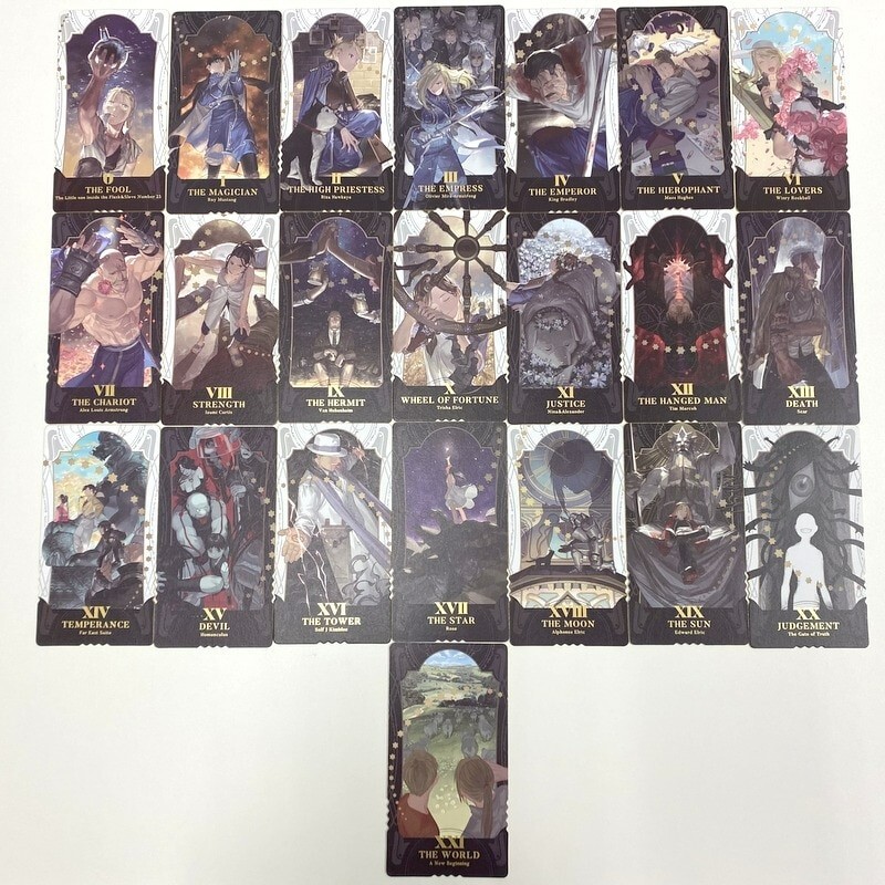 Full Metal Alchemist Major arcana Tarot card 22 cards