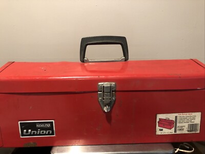 Vintage Remline Red Tool Box Toolbox Latch Lid 19x7x7 | eBay