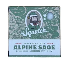 Dr. Squatch Alpine Sage Soap Limited Edition Christmas 2023
