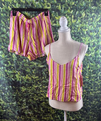 Refinery 29 Size:S  Women  Short Sleep Pajama Set Pink STP Super Soft 