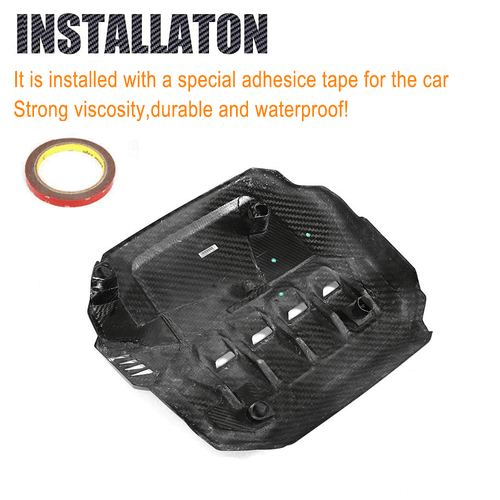 Für VW Golf 8 MK8 GTI 2021-2023 DRY Carbon Motorabdeckung Abdeckung Engine Cover - Bild 9 von 12