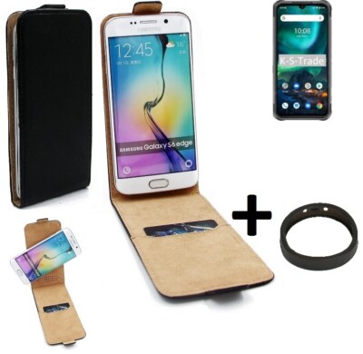 360° Schutz Hülle für UMIDIGI Bison 2021 + Bumper Flip Case Universal schwarz