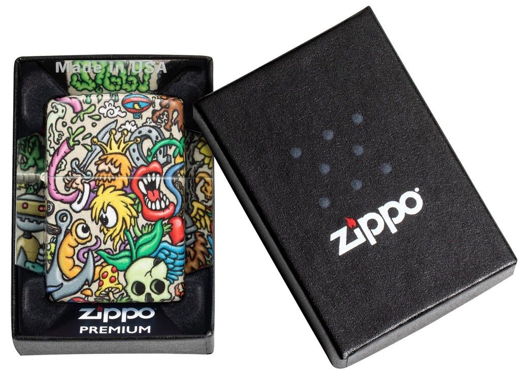 Zippo 48394 Windproof Lighter, 540 Wrap Around Tattoo Design, New In Box