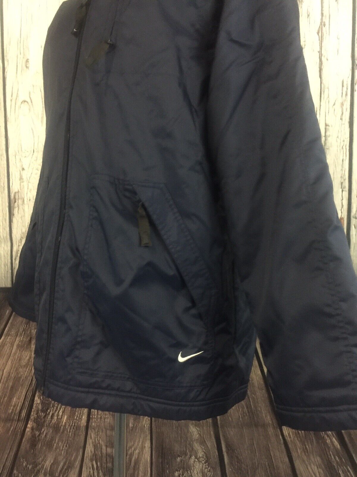 EXC COND NIKE MENS M SOFT FLEECE LINED NAVY BLUE … - image 5