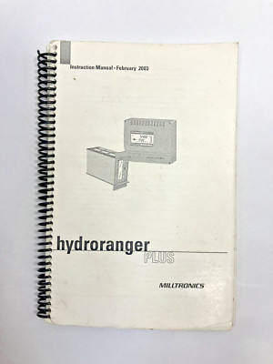 Hydroranger PLUS Milltronics Bedienungsanleitung 2003