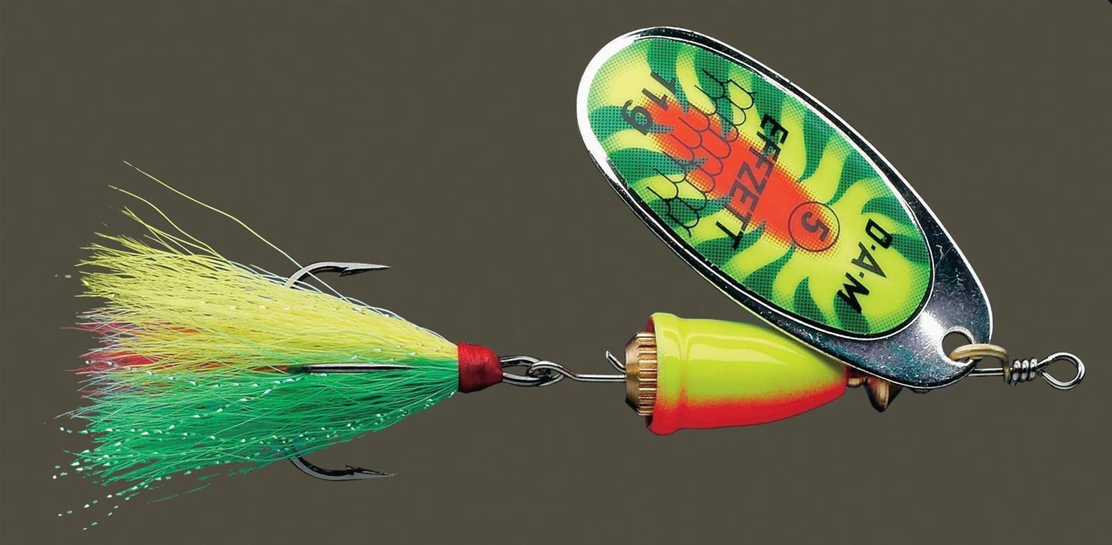 DAM FZ Effzett Одетый исполнитель 8g Fire Sharke Spinner Hechtköder