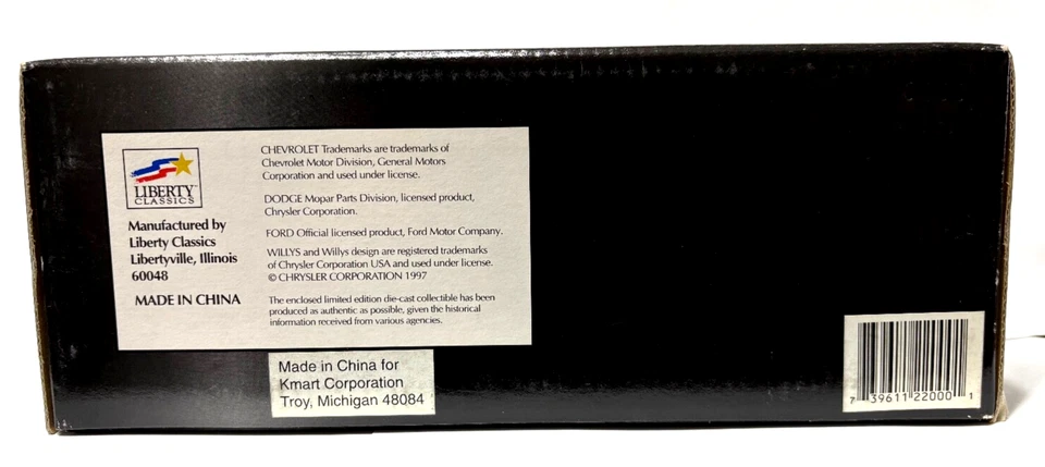 Liberty Classics 1955 Chevy Sedan Delivery Philadelphia Police Diecast 1:25 - Image 4 of 4