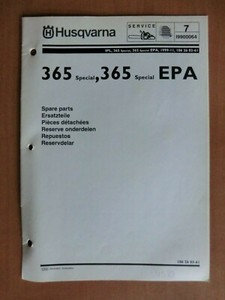 Ersatzteilliste HUSQVARNA Motorsäge 365 Special/EPA chain saw 1999 Zama Vergaser