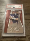 2009 Donruss Elite PSA 8 Tom Brady #4 Elite Series Red 334/999 Pop 4 Only 4^