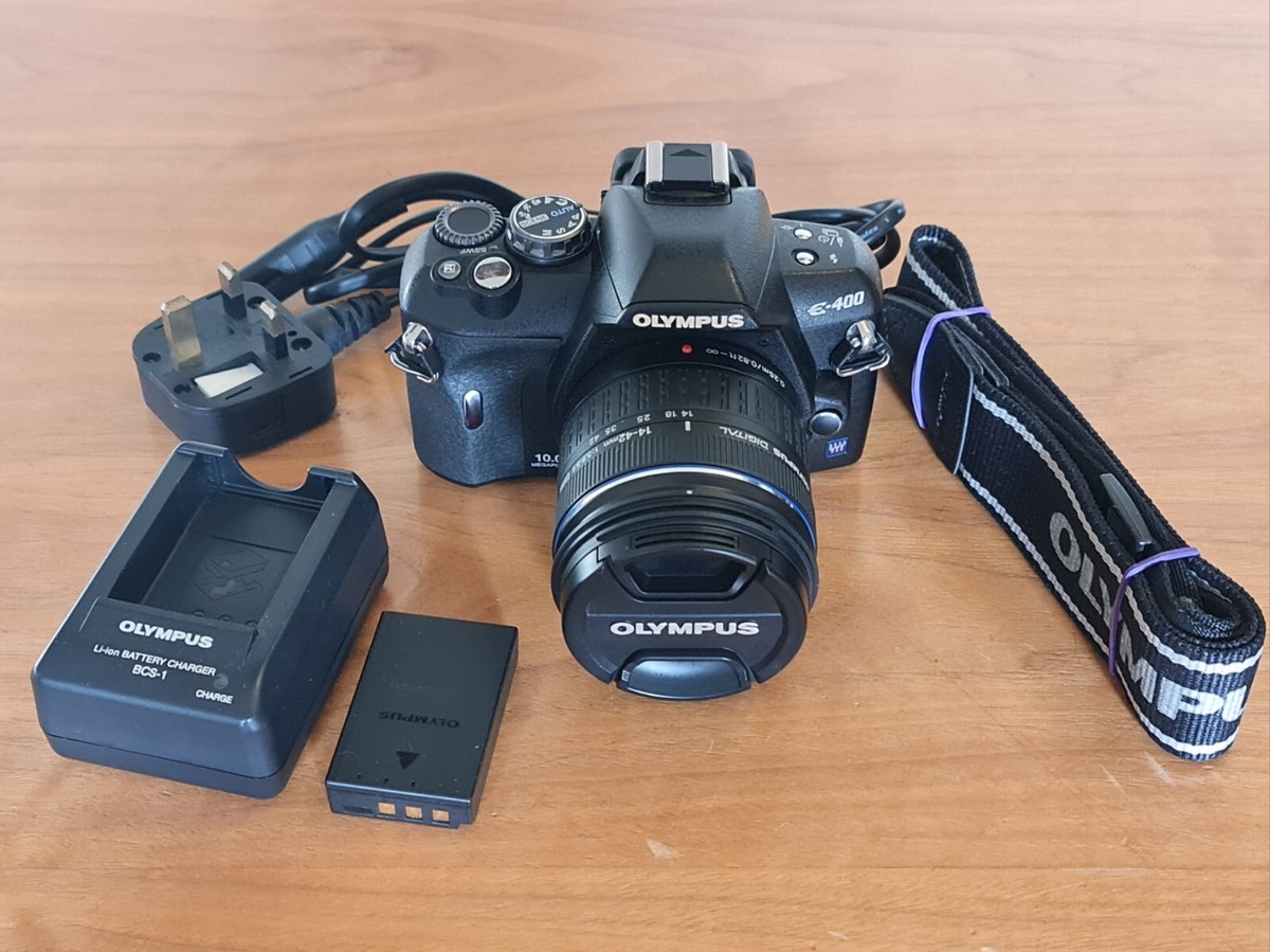 Olympus Evolt E-400 10MP CCD DSLR Camera Body + 14-42mm Zoom Lens