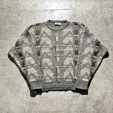 Vintage Made In USA Jantzen Striped Geometric Pullover Sweater Men’s Size L