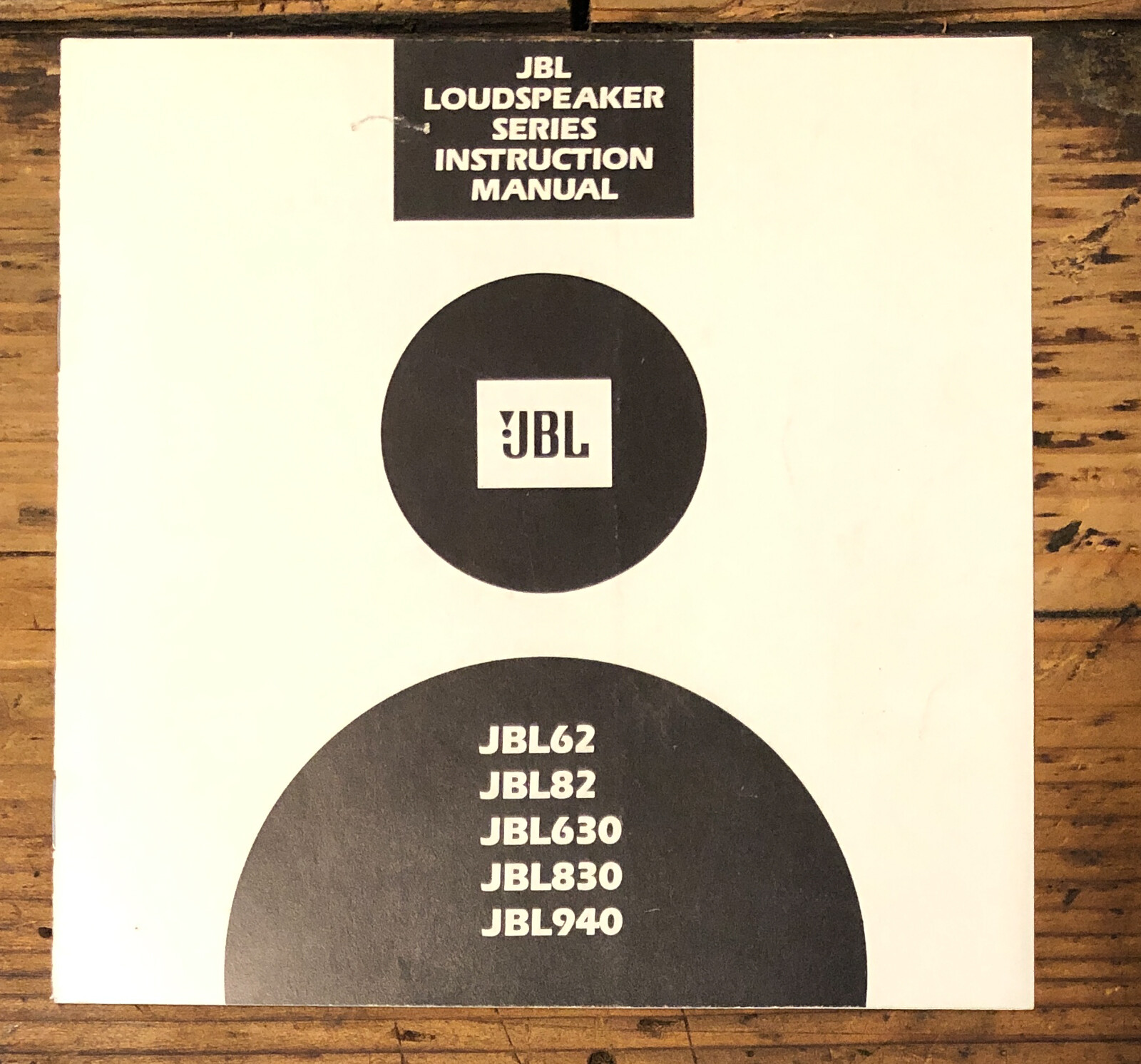 JBL Model 62 82 630 830 940 Speaker  Owner / User Manual *Original*
