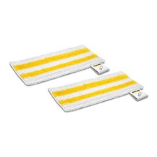 Image of Karcher Universal Floor Cloths for SC 1 Upright EASYFIX Steam Cleaners Pack of 2